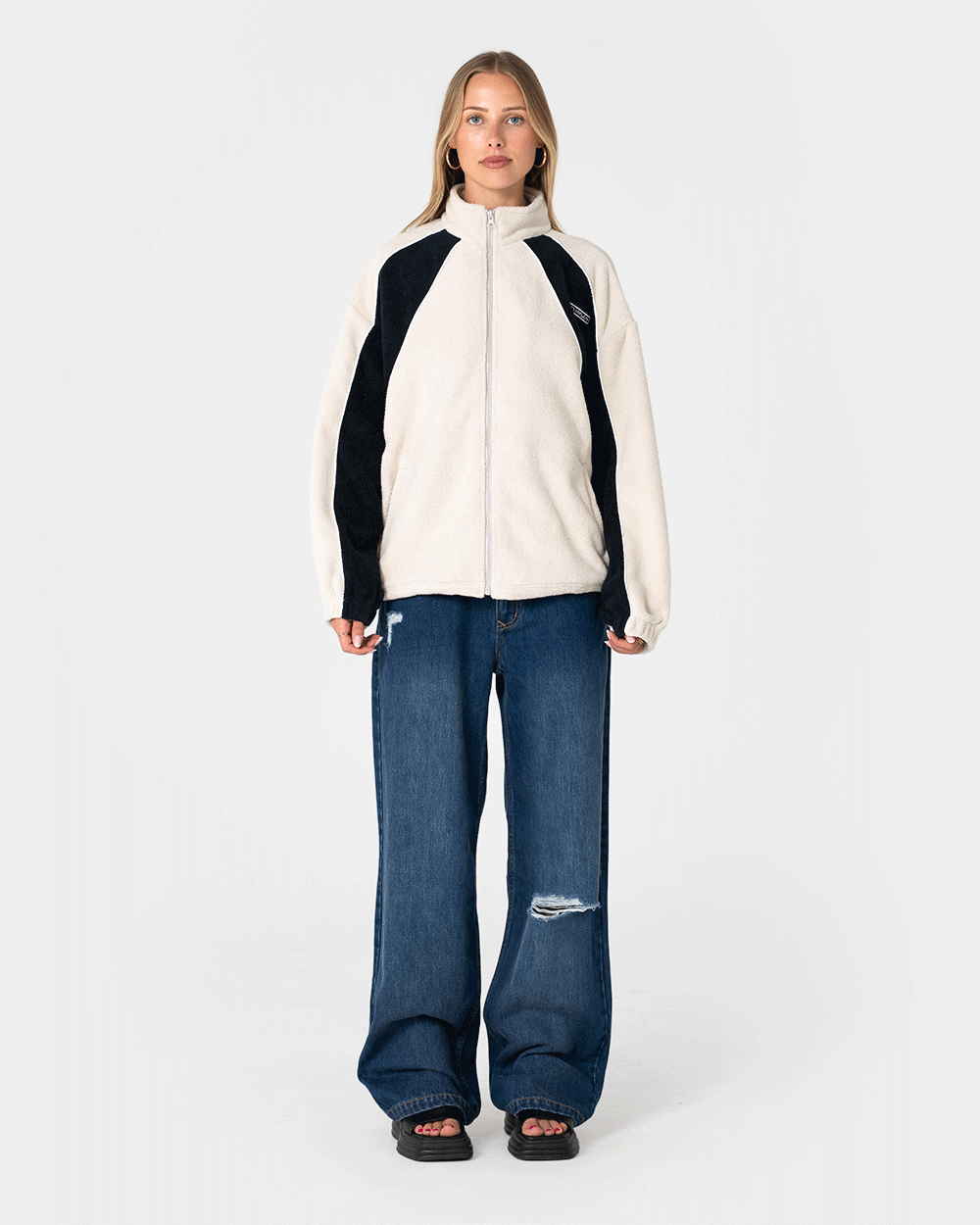 Two Tides Zip Through Sherpa Fleece