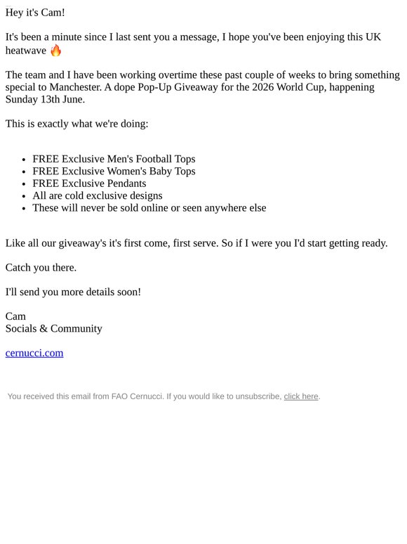 Our World Cup POP UP 🤩