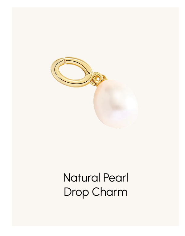 Natural Pearl Drop Charm