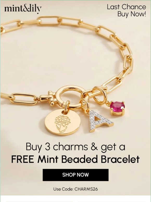 Your FREE bracelet is slipping away! ⏰