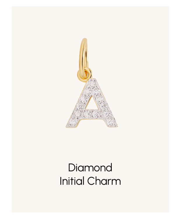 Diamond Initial Charm