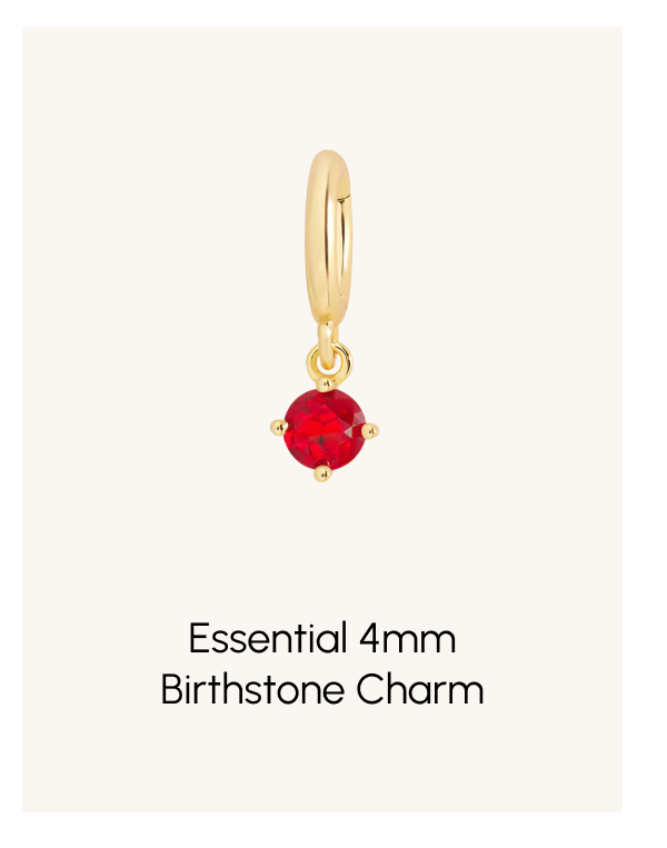 Essential 4mm Birthstone Charm