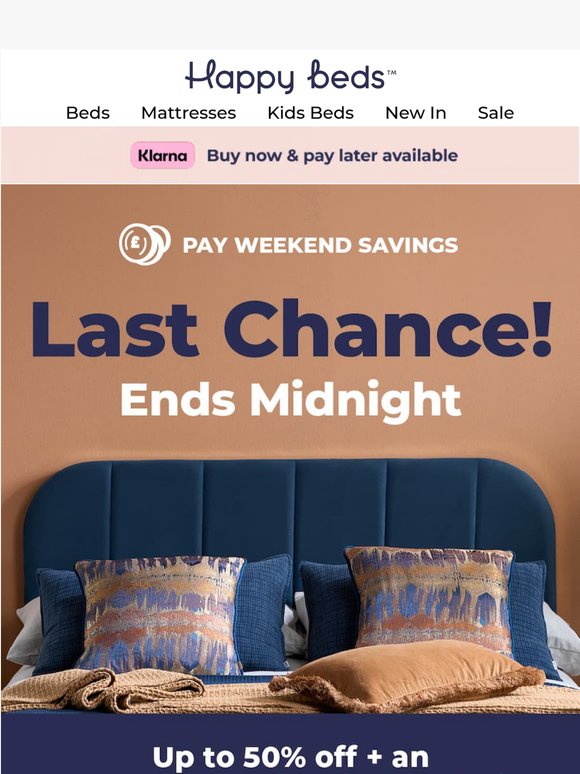 Ends Tonight: Pay Weekend Savings 💸