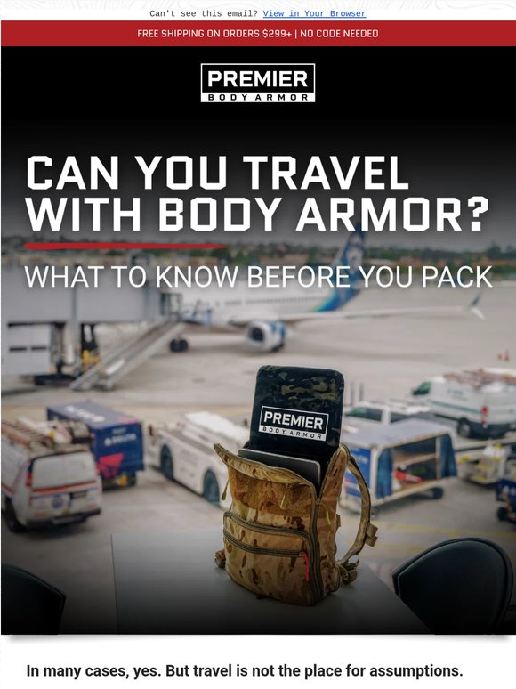 Can You Travel With Body Armor?