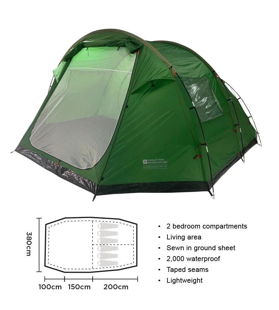 Vacation Family Tunnel 6 Person Tent
