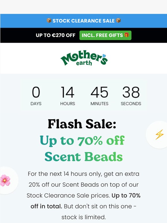 ⚡ Flash Sale: Up to 70% off our Scent Beads