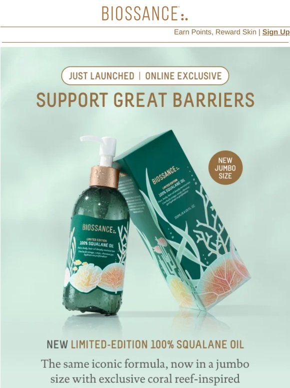 It's here! 🪸 NEW Jumbo 100% Squalane Oil