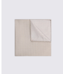 Champagne Silk Semi-Plain Pocket Square