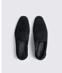 Black Suede Relaxed Loafers