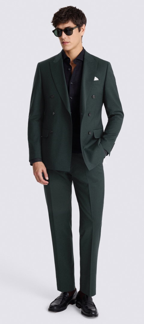 Tailored Fit Bottle Green Performance Suit