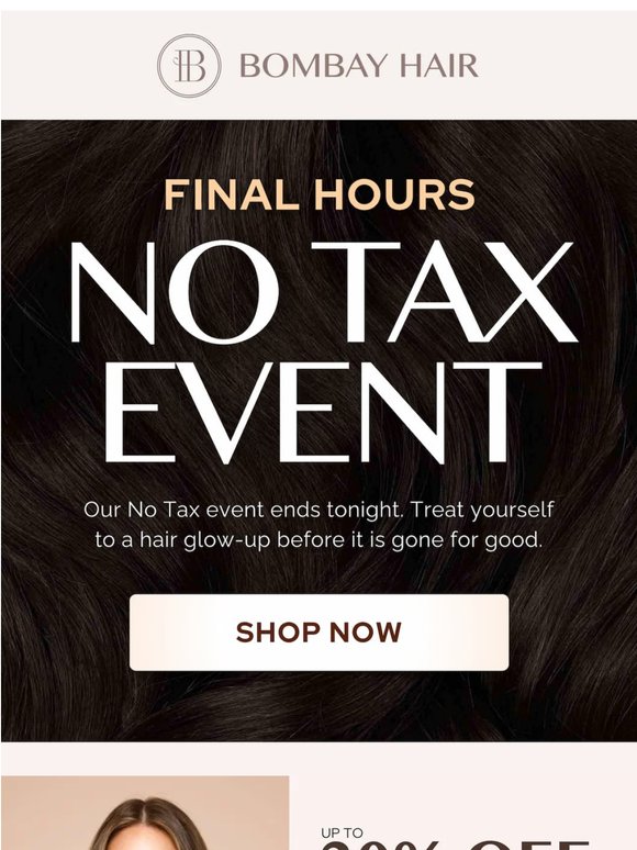 ENDS IN 5HRS: No Tax Event ⏰