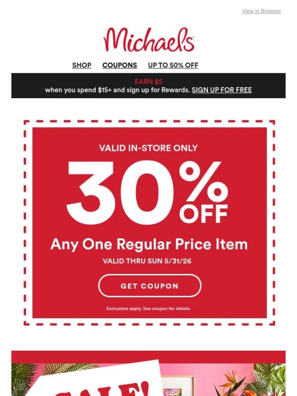 Score up to 50% off during our sale!