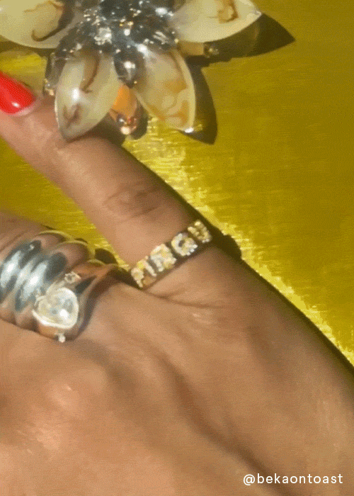 Personalised Crystal Ring