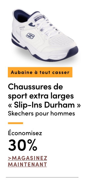 Aubaine à Tout Casser Chaussures de sport extra larges 'Slip-ins Durham' Skechers pour hommes économisez 30%