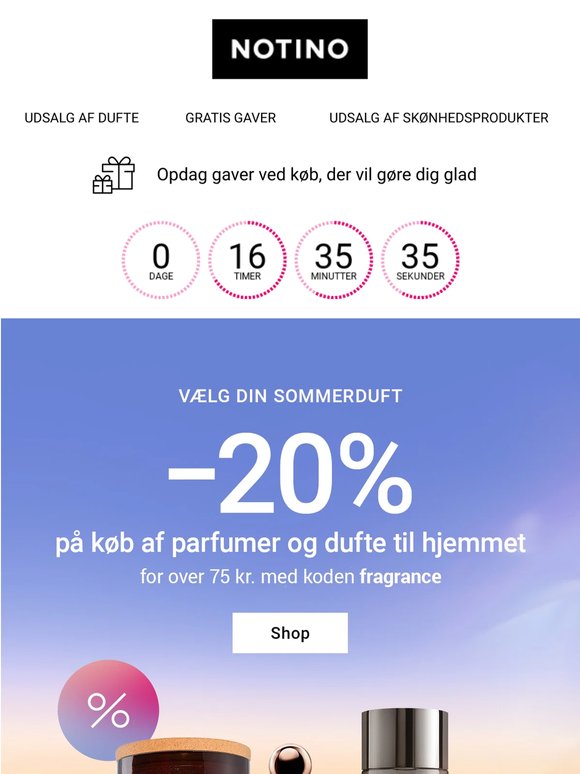Stadig i dag 20% rabat på sommerdufte til dig og din bolig