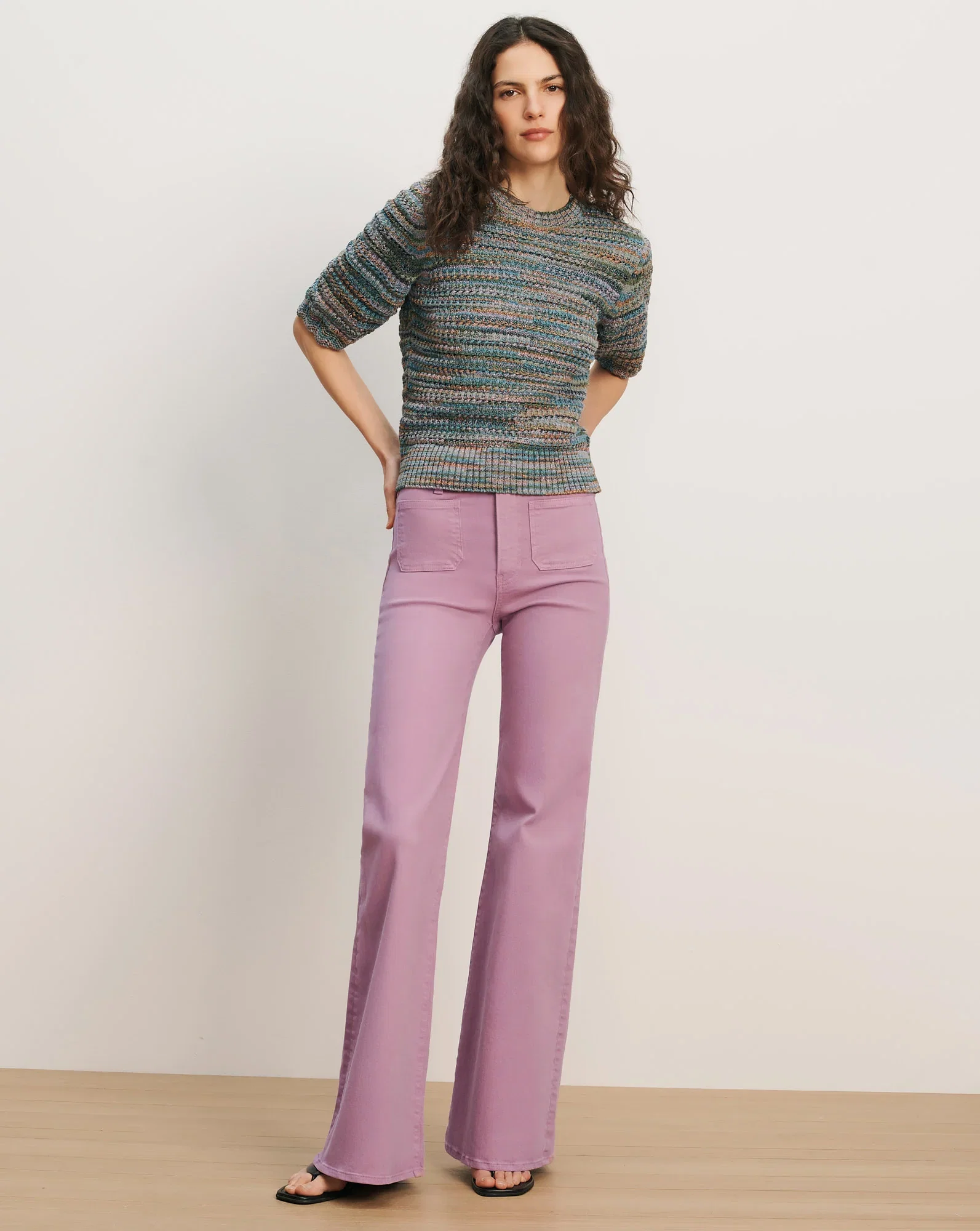 Image of Joplin Patch-Pocket Flare Jean