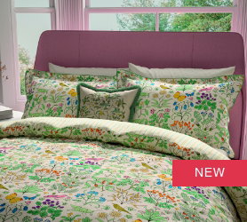 V&A Wild Garden Bedding in Green