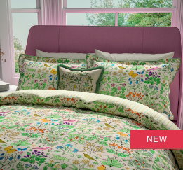 V&A Wild Garden Bedding in Green