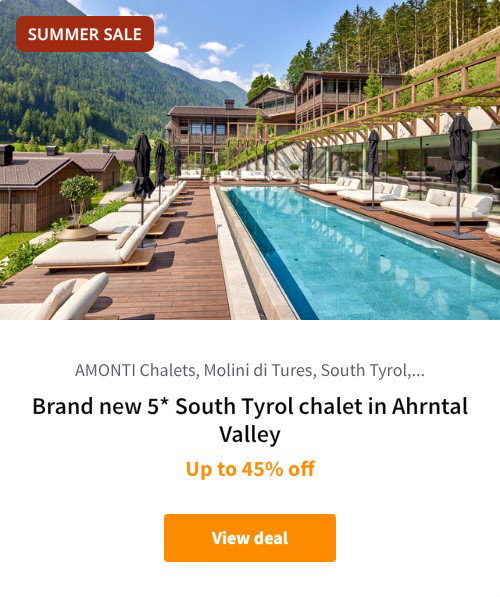 Brand new 5* South Tyrol chalet in Ahrntal Valley