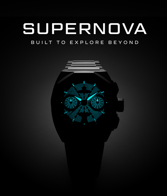 Supernova Chronograph Bracelet in Lume