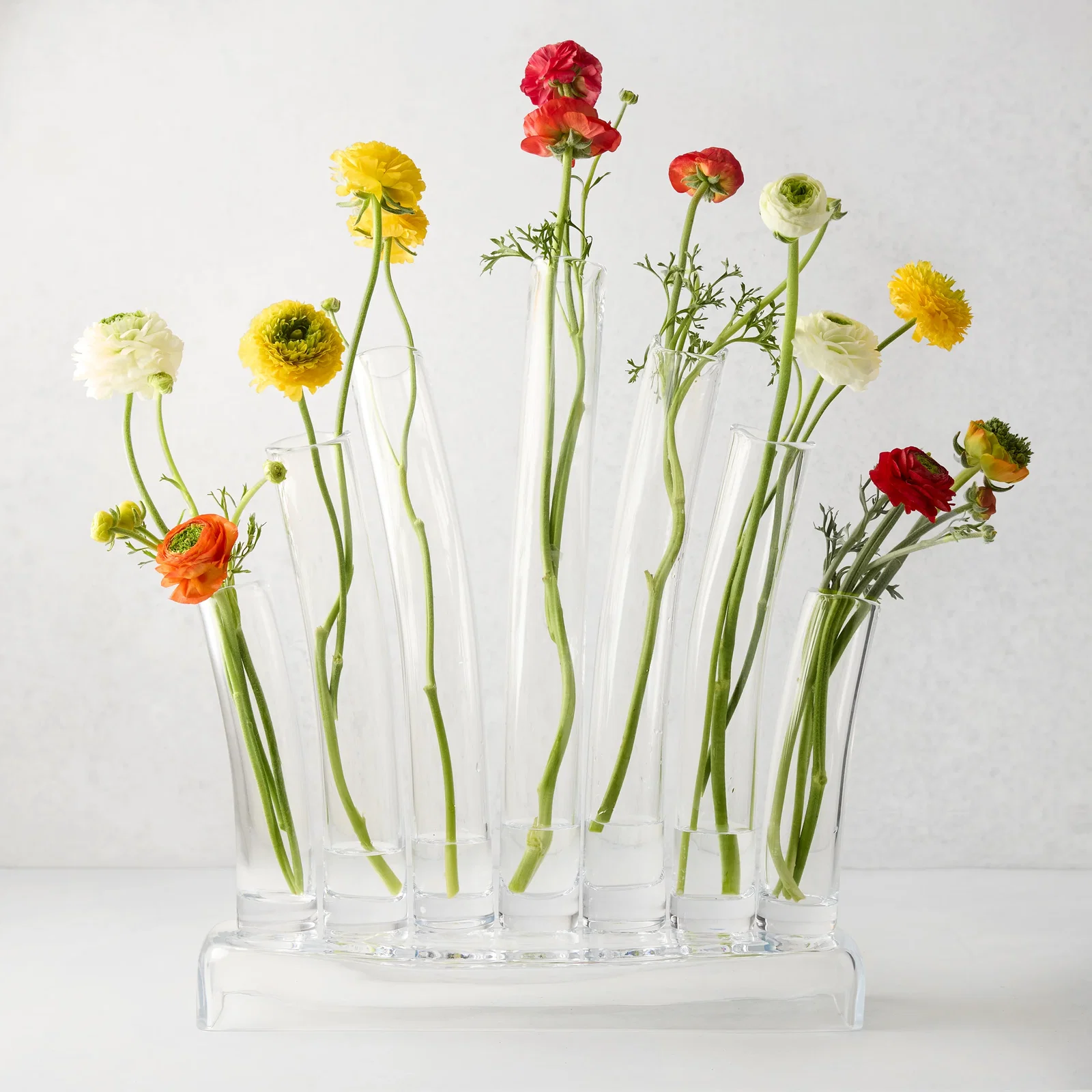 Image of Elli Large Scissor-Cut Glass Vase