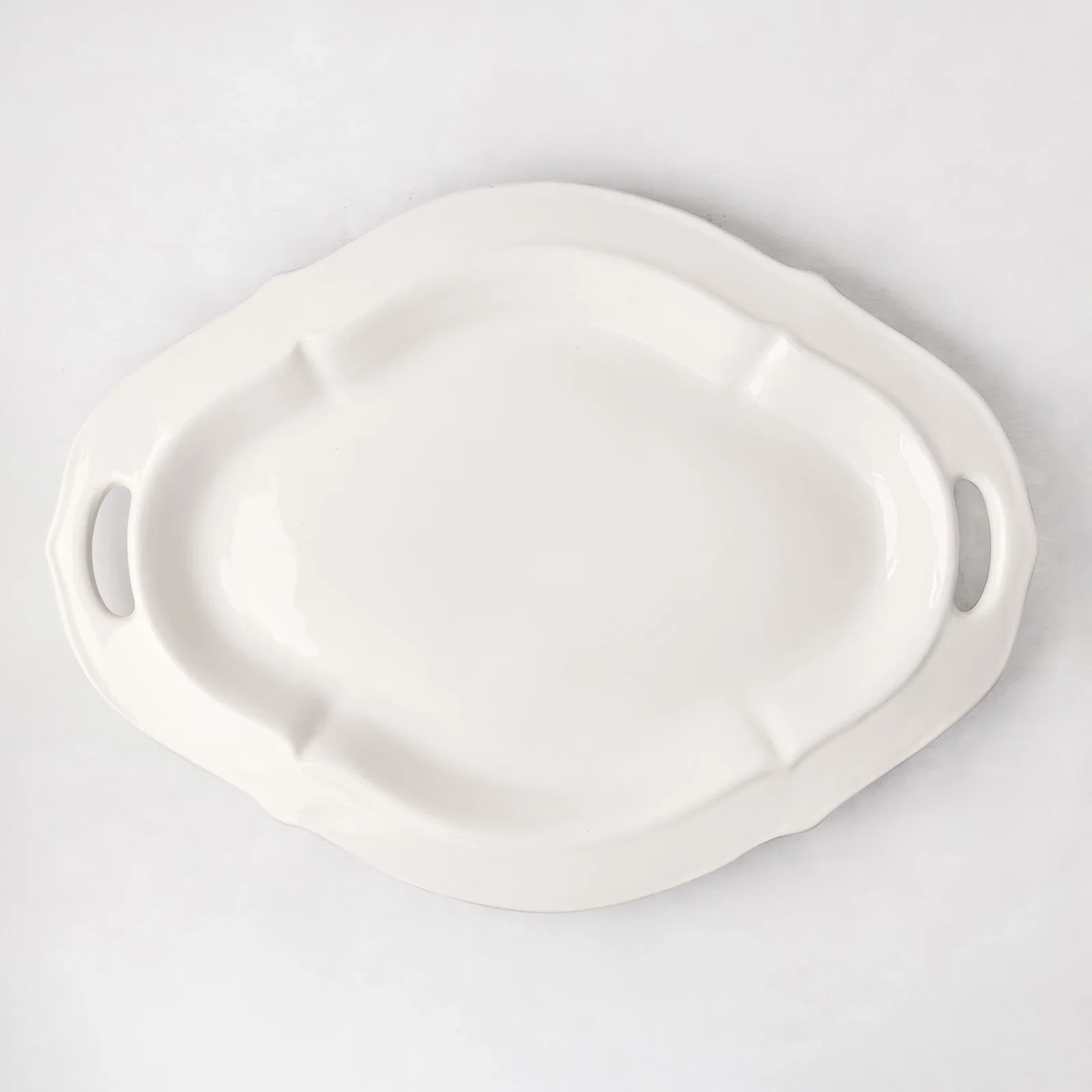 Image of Nonna Ceramic Serving Platter with Handles