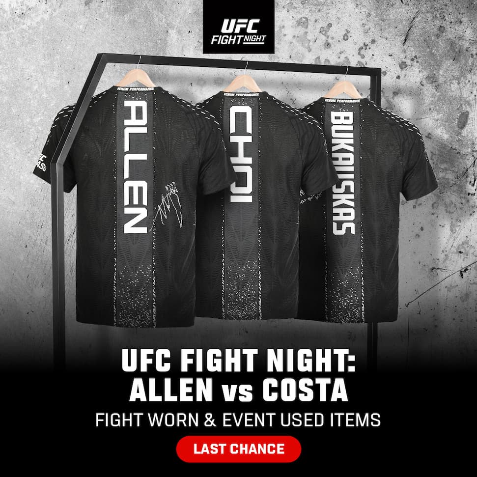 UFC Fight Night: Allen vs Costa Auction, Now Live