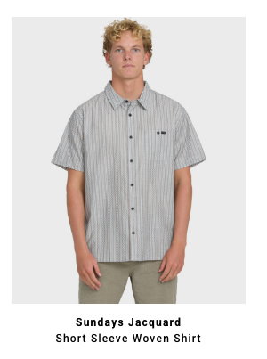 Sundays Jacquard Short Sleeve Woven Shirt