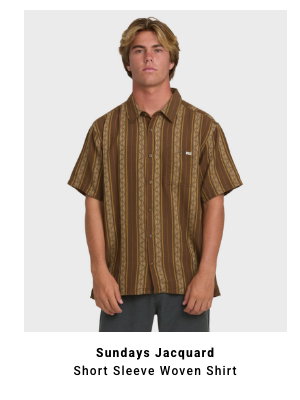 Sundays Jacquard Short Sleeve Woven Shirt