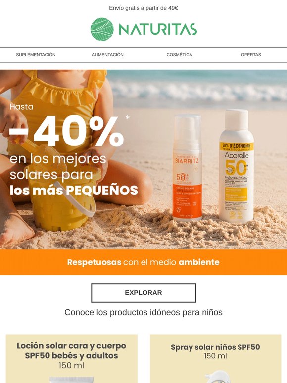 Hasta -40% en solares☀️