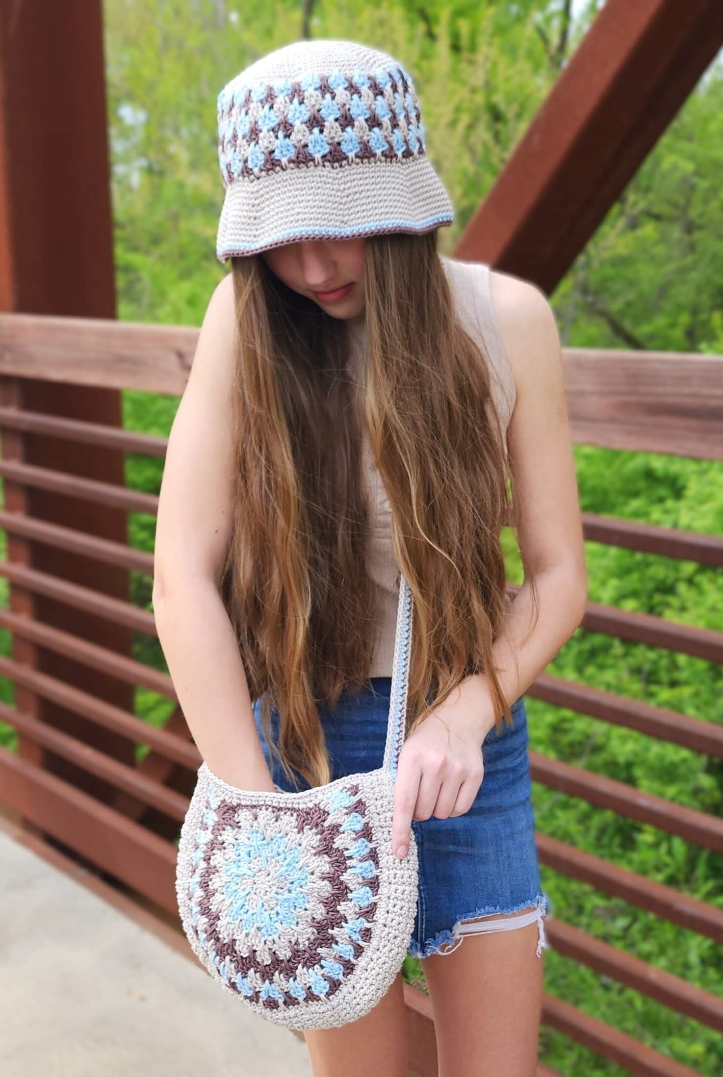 Image of Crochet Kit - South Haven Circle Bag & Bucket Hat