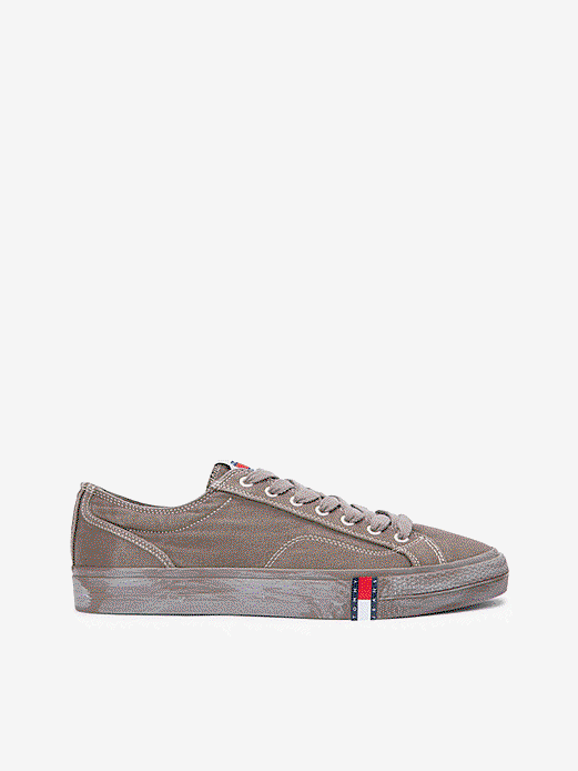 Archive Flag Stripe Washed Canvas Trainers