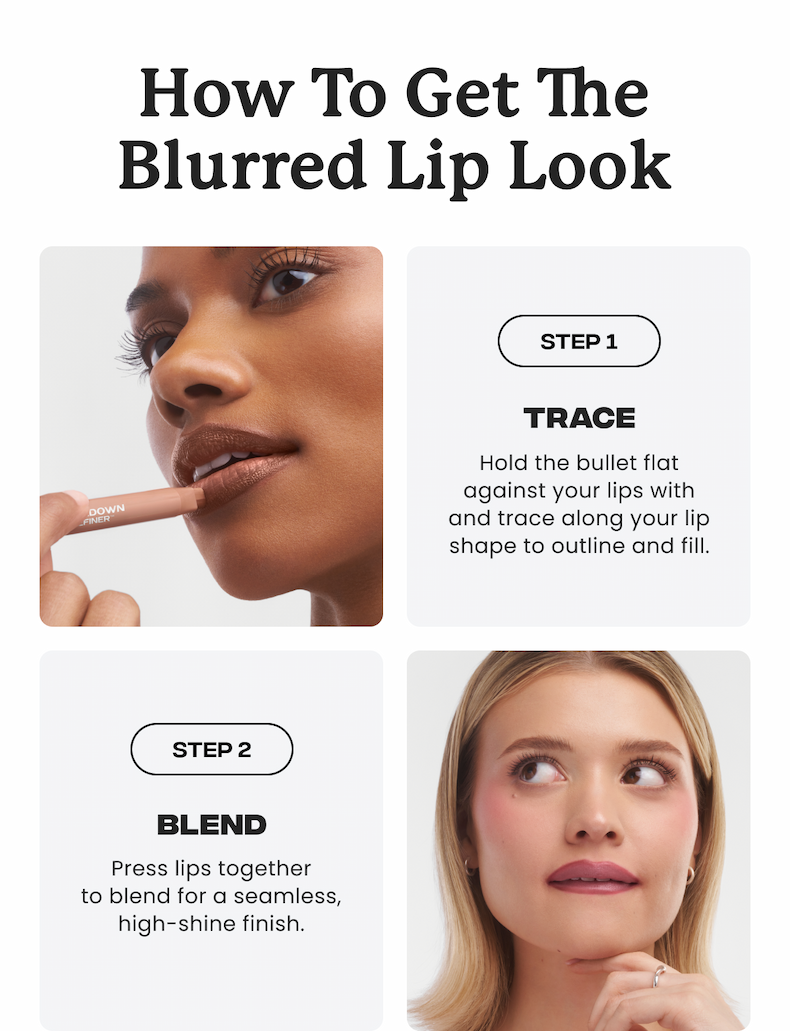 How to get the blurred lip look