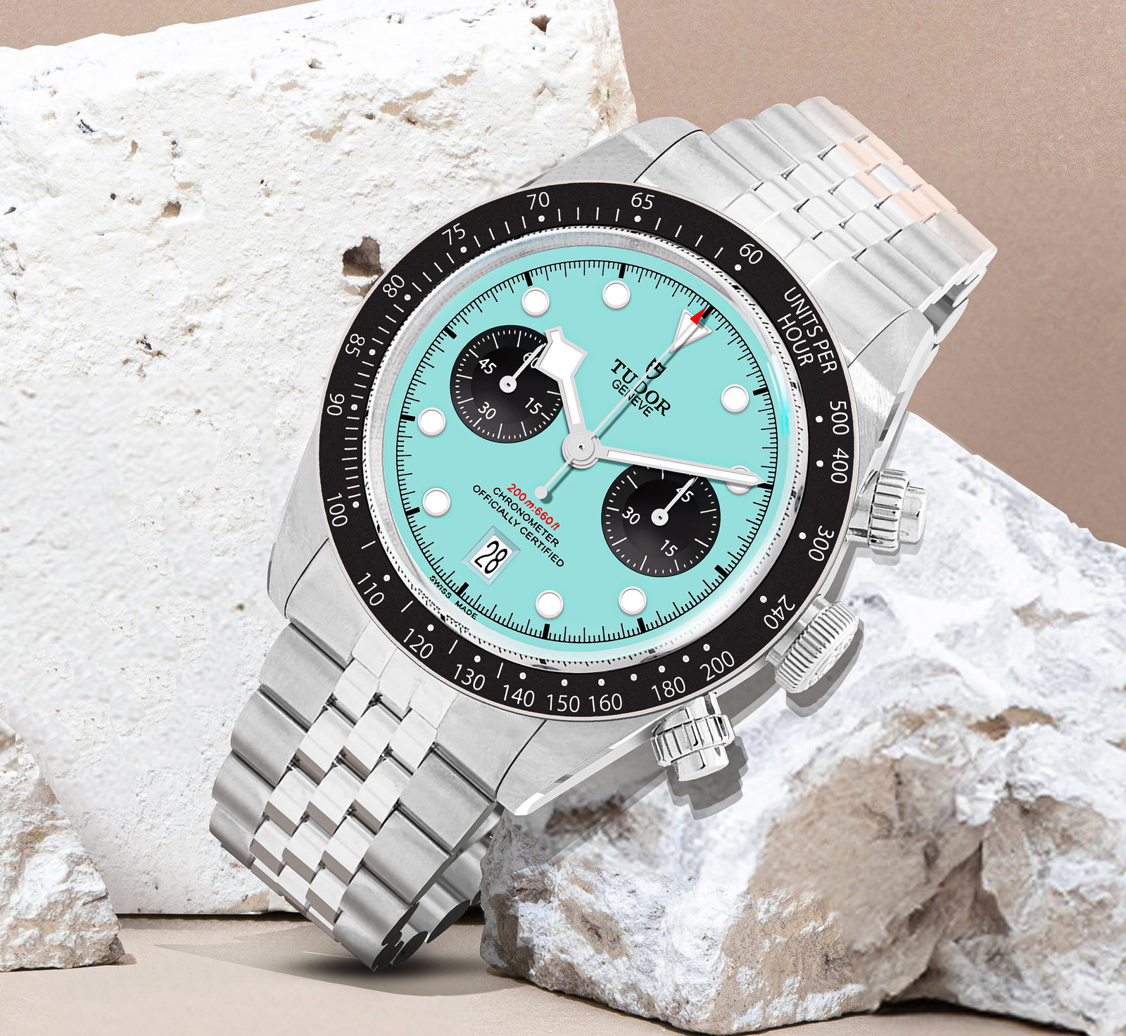 Black Bay Chrono Turquoise Dial Steel 41mm Men's Watch M79360N-0024