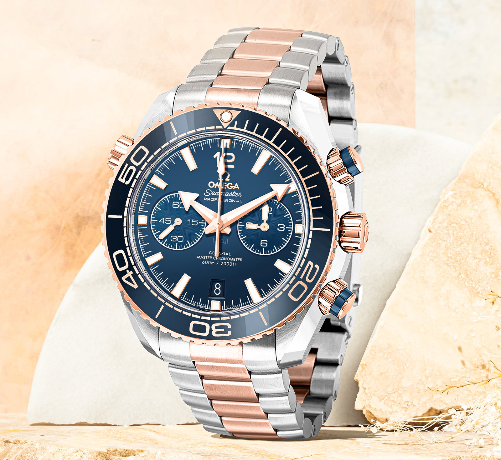 Seamaster Planet Ocean Blue Dial Men's Watch 215.20.46.51.03.001