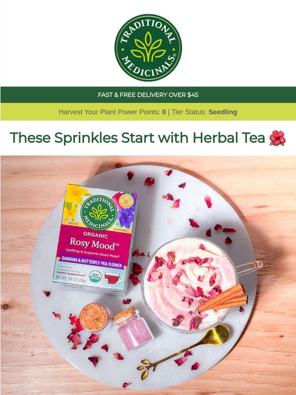 How to turn herbal tea into natural sprinkles ✨