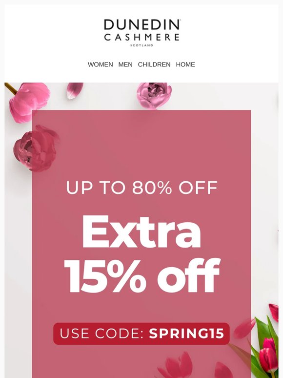 ⏰ Ends Today! Spring Sale Up to 80% Off + Extra Savings