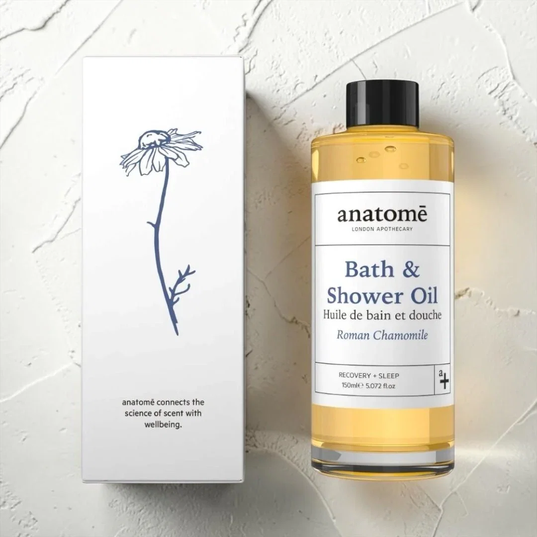 Image of Bath & Shower Oil with Roman Chamomile & Cornish Lavender