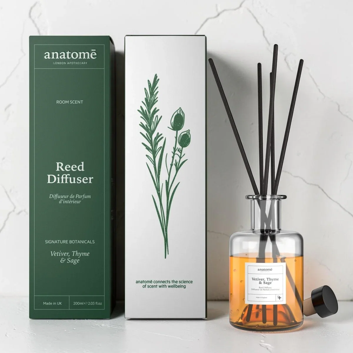 Image of Vetiver, Thyme & Sage Essential Oil Room Diffuser