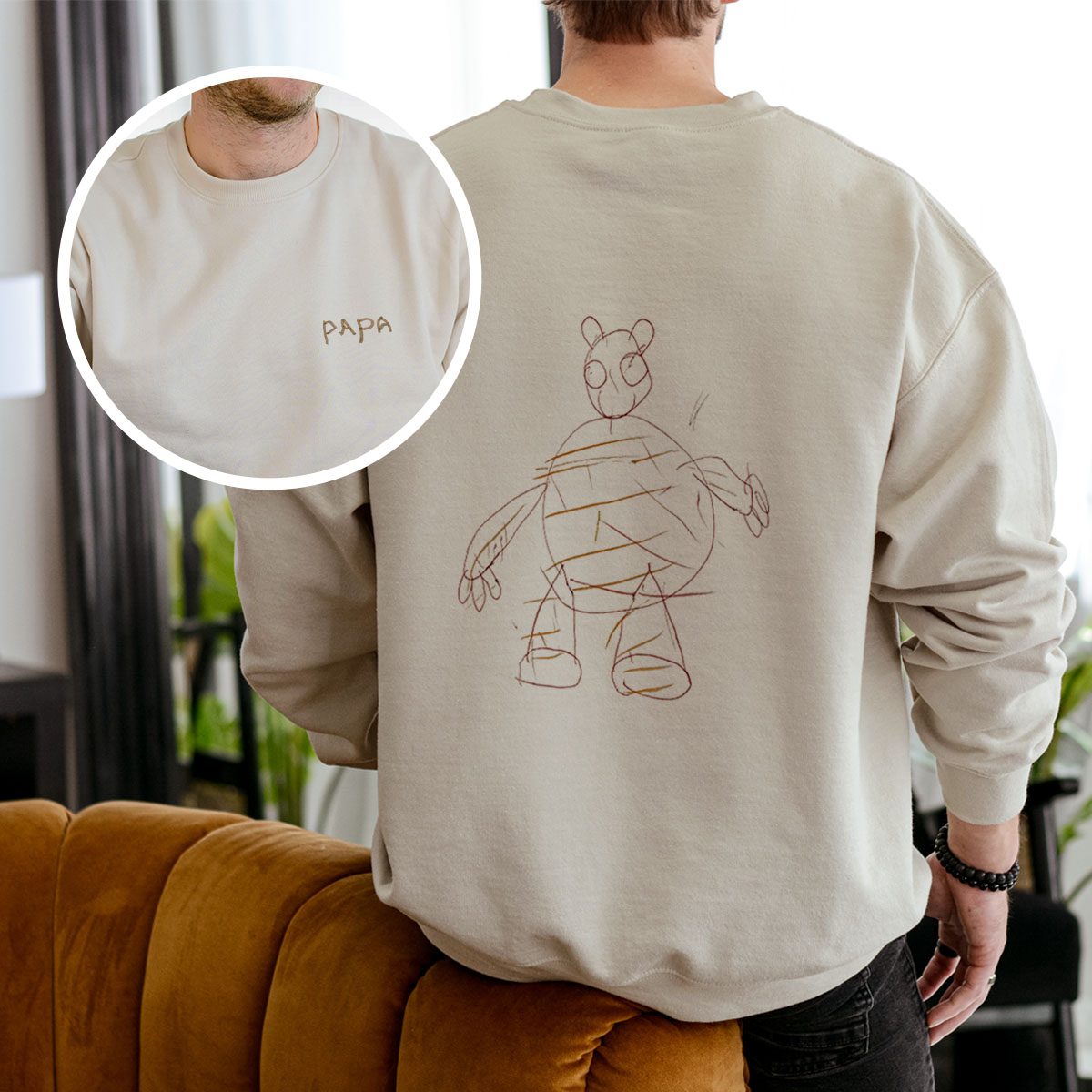 Image of Pull personnalisé avec votre dessin devant et derrière