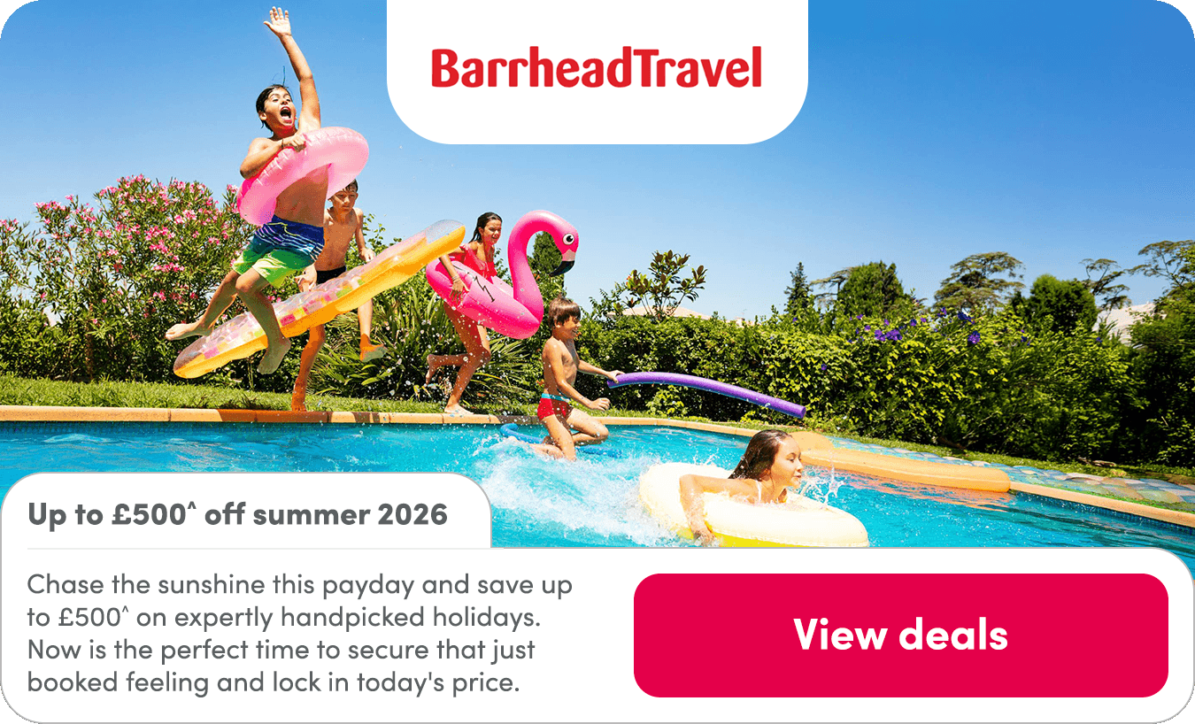 Up to £500* off summer 2026