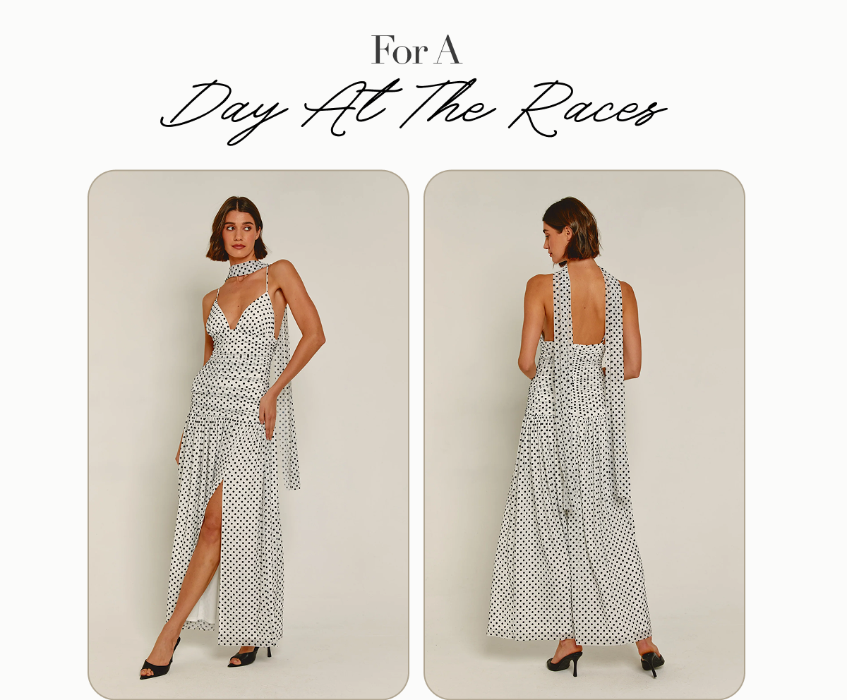 White Mesh Drop Waist Polka Dot Maxi Dress