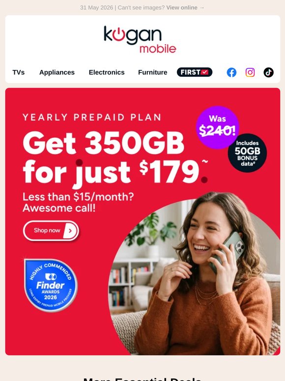 350GB of Data for ONLY $179!~ 📱