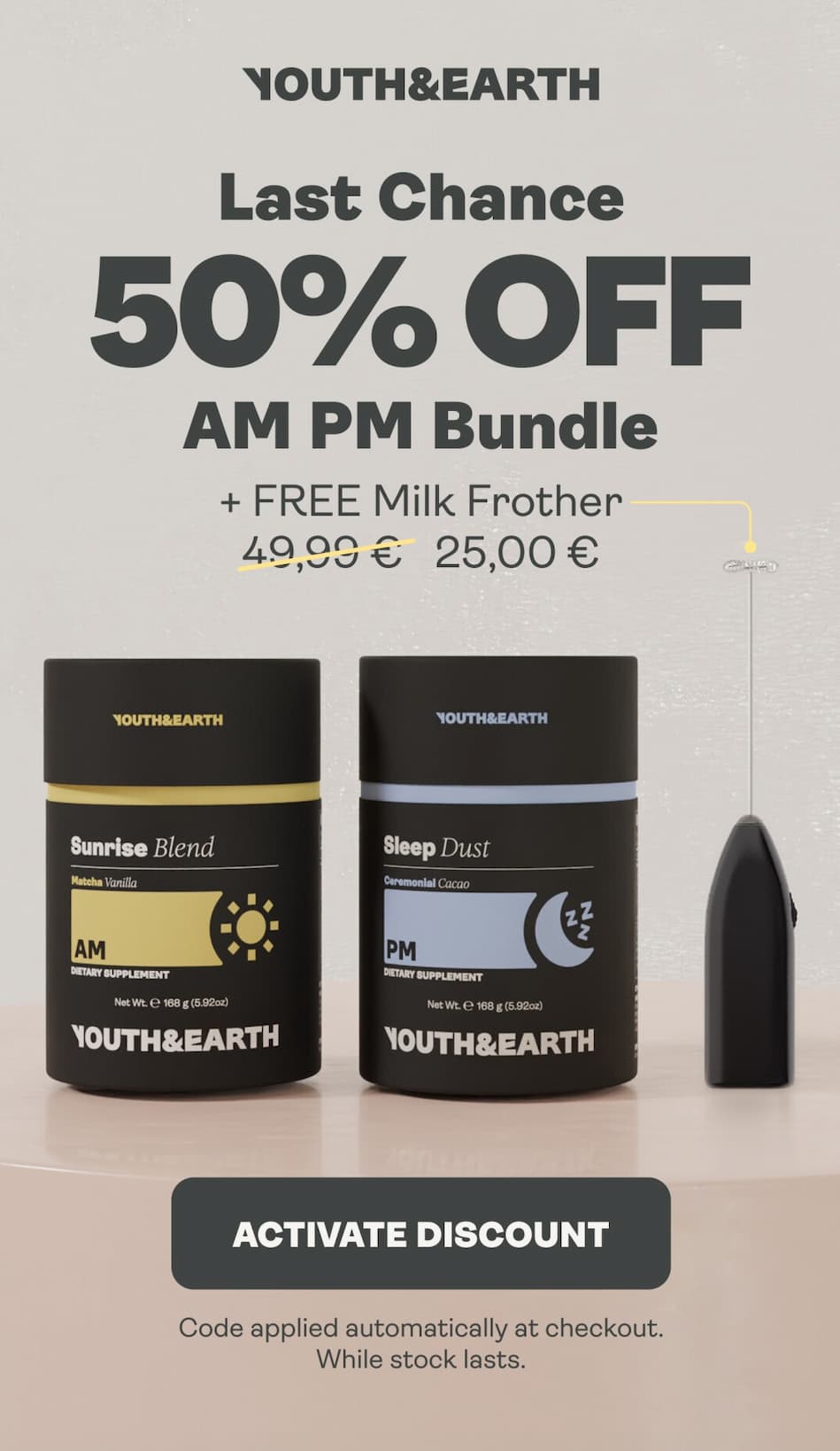 AM & PM + Free Frother 