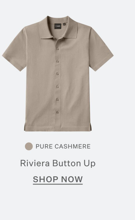 Riviera Knit Button Up - Pure Cashmere