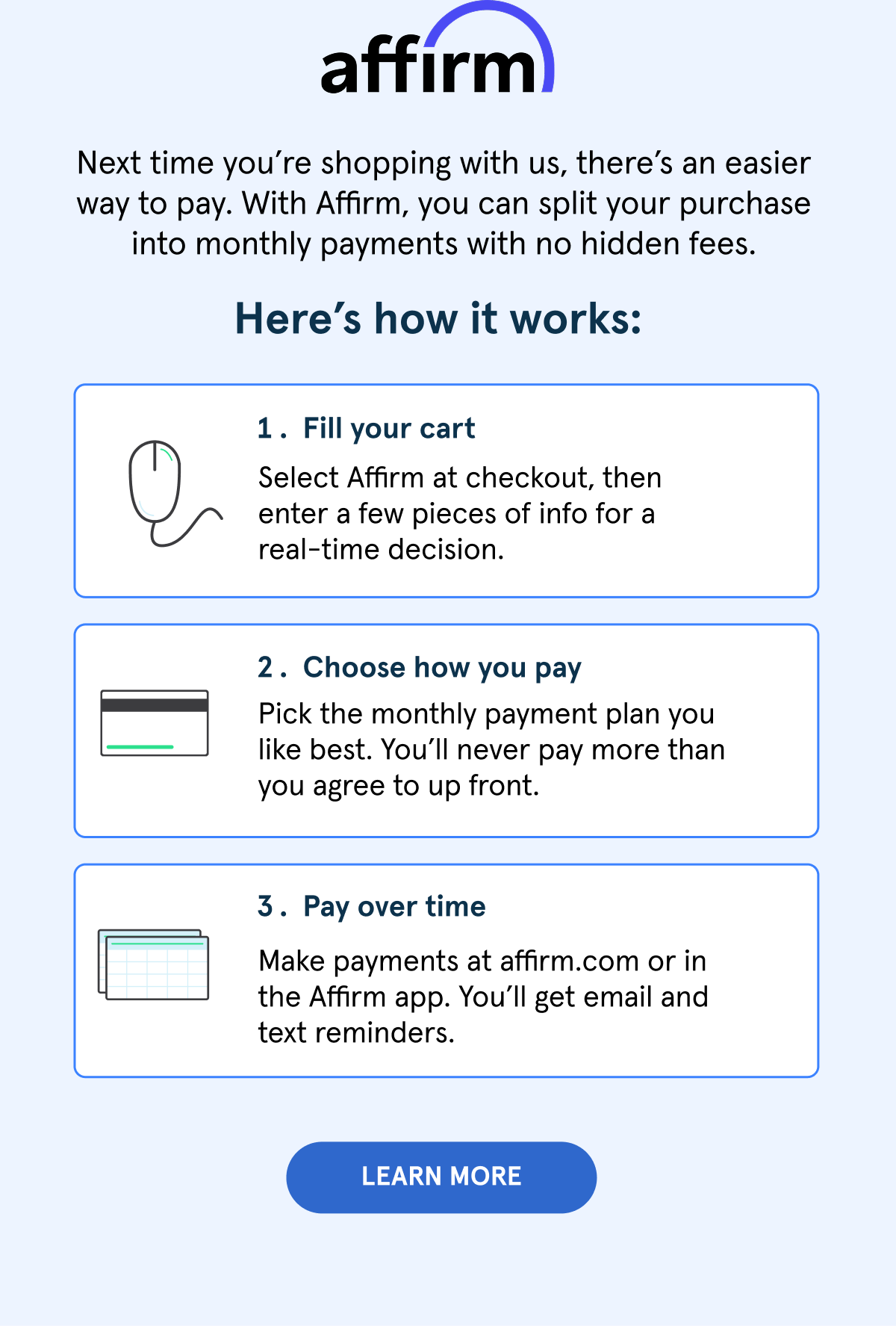 Shop with Affirm