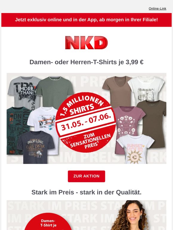 Shirts zum sensationellen Preis!