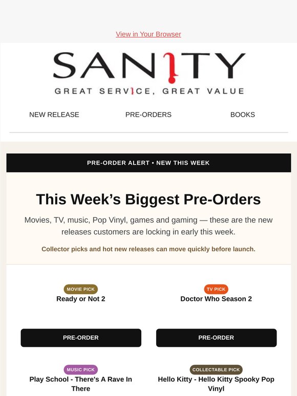 Pre-Order Your Future Favourites Today!