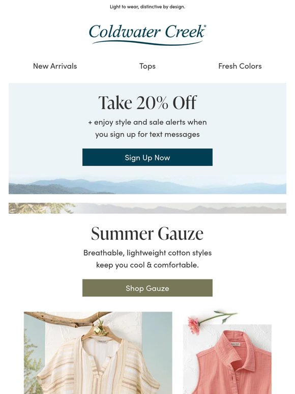 New Gauze Pieces to Love