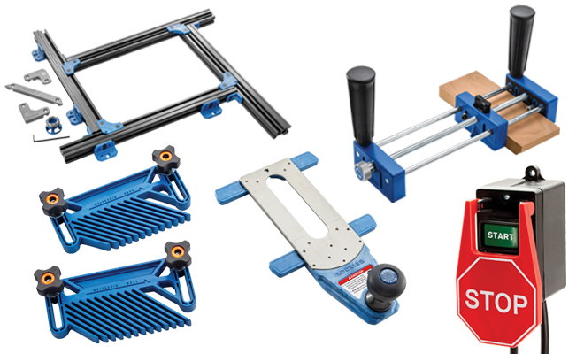 Rockler router table jigs and safety tools